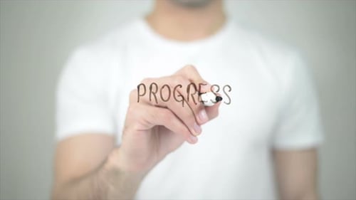 Writing Progress on Invisible Screen