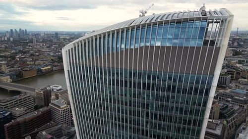 The top of The Fenchurch Building (The Walkie-Talkie) in London, England, UK