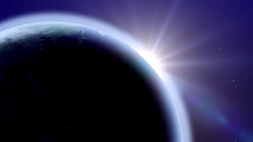 Planet Erde Weltraum-Hintergrund Bewegte Grafiken Hd