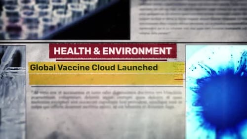 Grungy Newspaper Headline Reveal for Health and Science News