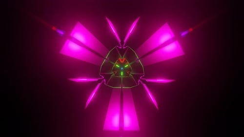 Hypnotic Neon Disco Pattern Pulsing in a VJ Loop for Immersive Visuals