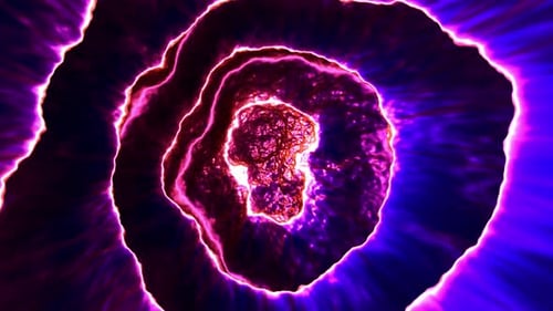 Space Liquid Nebula Purple Vj Loop Background