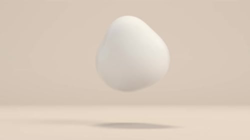 Abstract Liquid Spheres Floating 3D Loop Animation