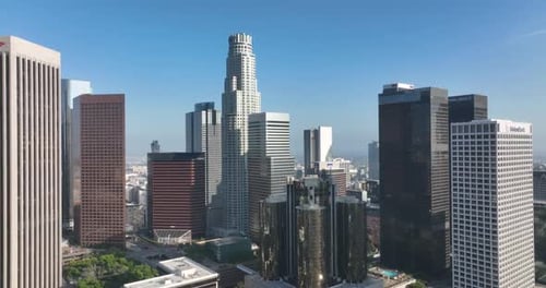 City of Los Angeles California Flying of Los Angels Filmed LA By Drone
