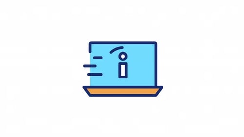 Animated Moving Color Icons Set