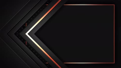 Orange Frame On Dark Background 3