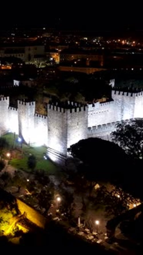 Sao Jorge Castle At Lisbon In Lisbon District Portugal.
