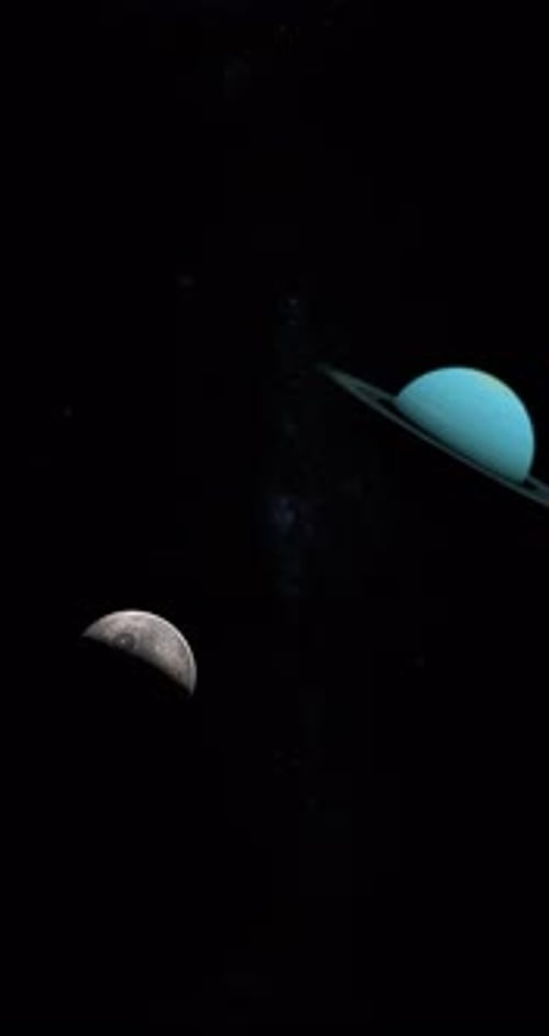 Umbriel und Uranus
