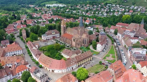 Wissembourg (Weißenburg) town in Alsace area, France. Historic Center of Wissembourg, Alsace, France