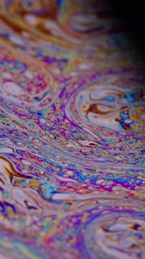 Vertical Psychedelic Flow Fluid Multicolor Paint