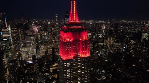 Empire State Building At Manhattan In New York United States.