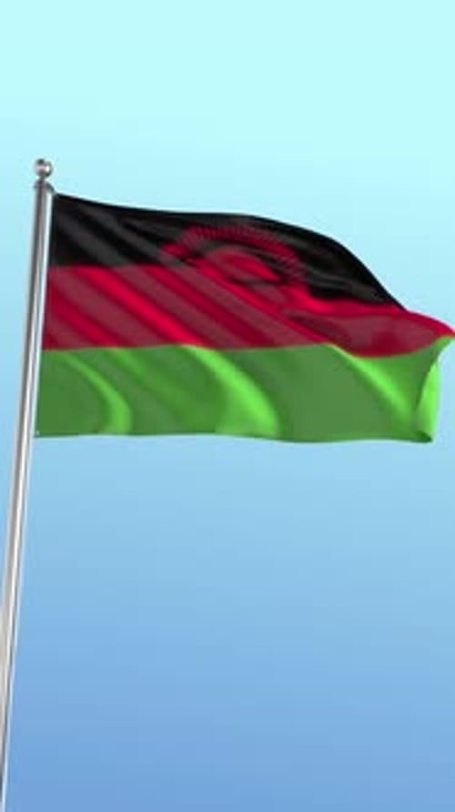 Flagge Malawis, vertikal