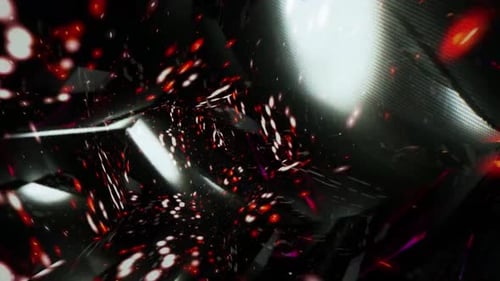 Renderización digital de fondo abstracto de túnel con purpurina