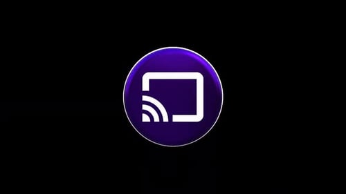 Rotating 3D Screen Casting Icon Animation