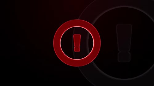 Exclamation Mark Loop Video