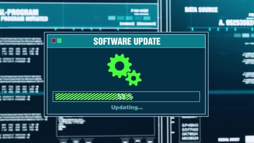 Warnung beim Fortschritt der Systemaktualisierung Aktualisierung fehlgeschlagen Warnung auf dem Bildschirm