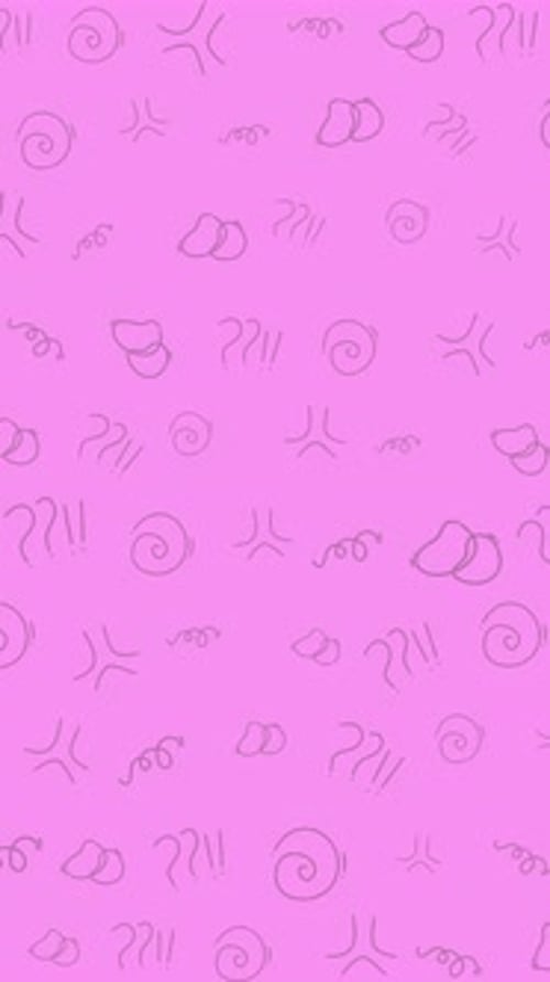 Abstract Doodle Squiggles Spirals Pink Pattern