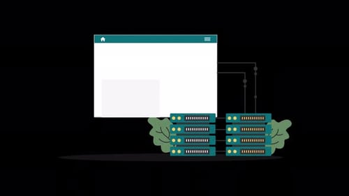 Secure Data Server Concept Animation Video - Transparent