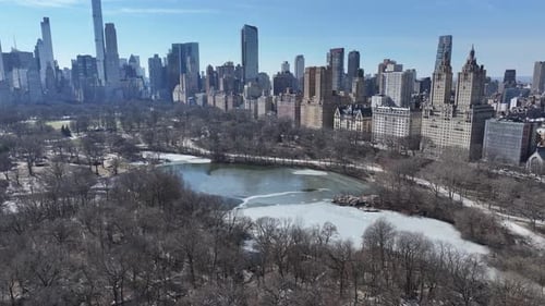 Central Park At Manhattan In New York United States.