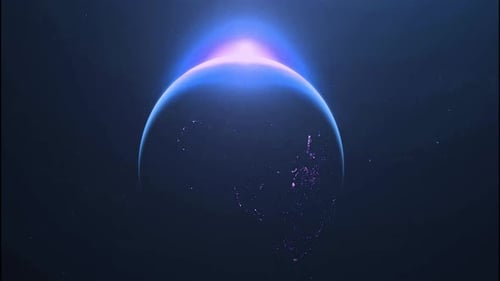 Earth sunrise from space