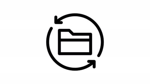 animación de icono de línea de cambio