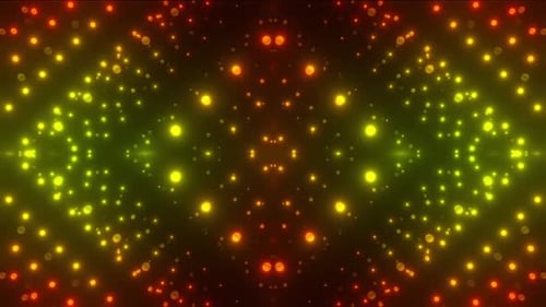 Abstract dynamic light display with vibrant color and energy flow