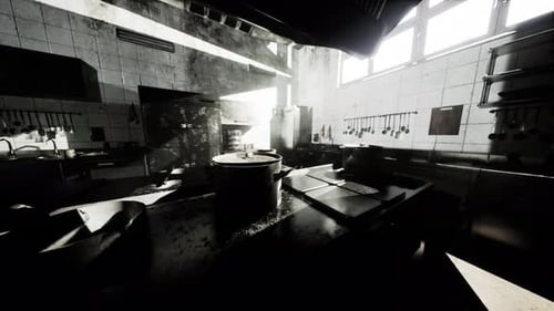 Old Kitchen of Abandoned House