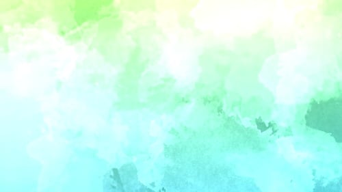 Canvas Collection: Effect of turquoise green color ink spreading on the canvas