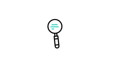 Flat Design Magnifying Glass Search Animation