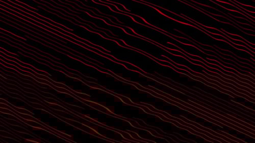 Dynamic Red Wavy Lines Abstract Animated Background Loop