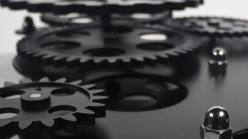 Mechanical Gears Turning