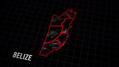 Belize Map Animation In Cinematic 3D Style