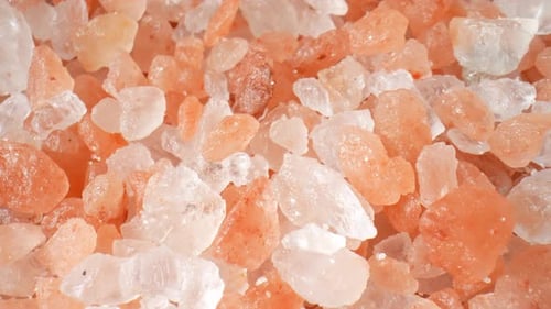 Close up of Pink Himalayan Salt Crystals