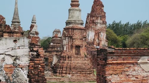 Wat Mahathat Ancient Temple in Ayutthaya Historical Park Thailand Asia Historical Buddhist