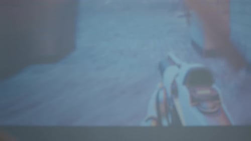 Futuristic First-Person Shooter Video Game