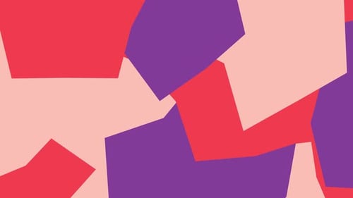 Abstract Geometric Shapes Morphing Seamlessly in Flat Design Background