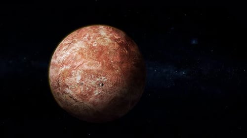 Rotated 3d Makemake Fictional Planet View