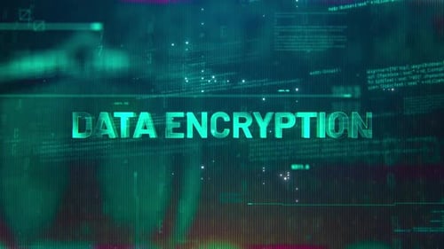 Futuristic Data Encryption Title Reveal