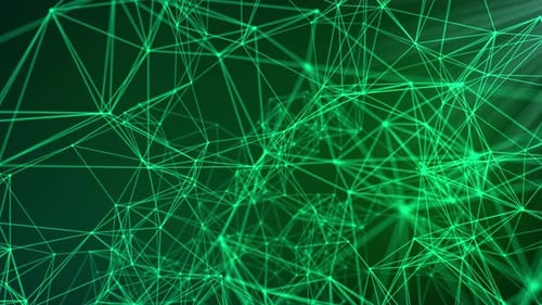 Abstract Green Plexus Background 4 K