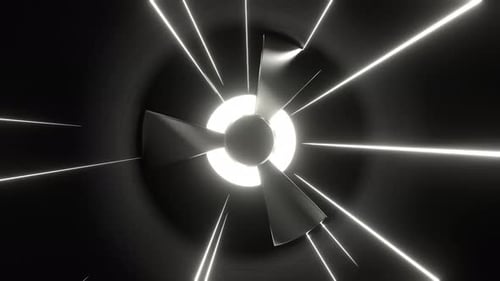 Fondo de ventilación blanco brillante Vj Loop en 4K