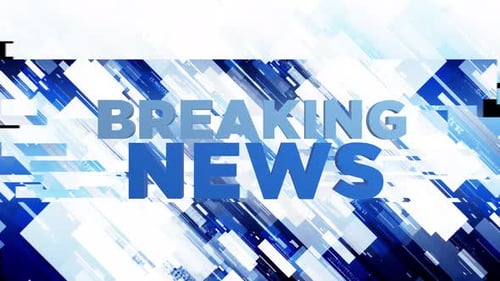 Broadcast News Transition Alpha channel Looped