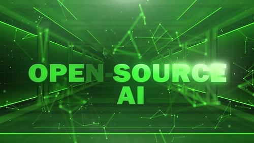 Conceito de futuro digital de tecnologia Ai Ai de código aberto
