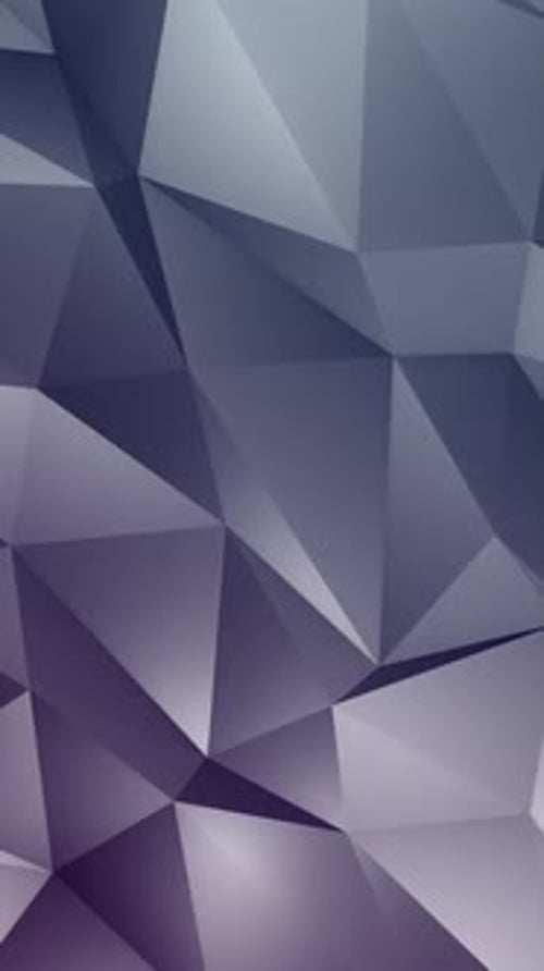 Animated Low Poly Geometric Abstract Background Loop
