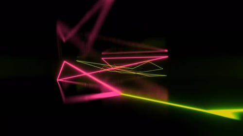 VJ LOOP NEON Tunnel Abstract Background Video