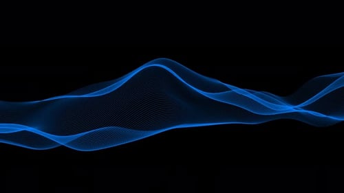 Blue Line Motion Animated Black Background