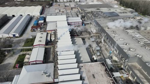 Factory Chimneys Smoke