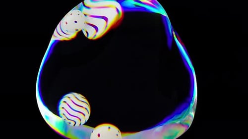 Isolated Multicolored Balls in Dark Area