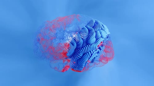 Brain Glitch Hintergrund VJ Loop