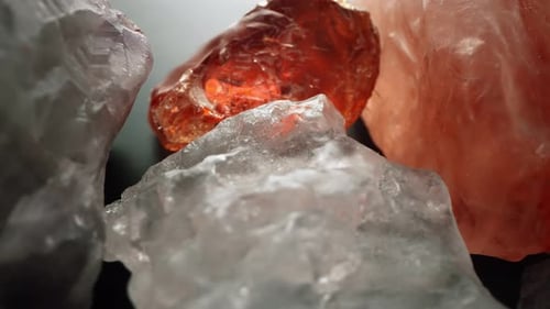 Close-Up Footage of Assorted Rock Formations