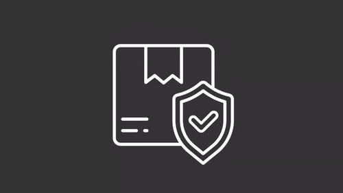 Package safety white line animation